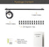 You Have Space WAJER Picture Hanging Kit with 24 Magnetic Clips for Pictures, Polaroids, Kids Crafts, Metal Black