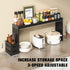 MAICHUAN 31in 6 Bamboo Stove Shelf, Spice Shelf for Kitchen Stove, Over the Stove Shelf, Stove Top Shelf for Back