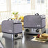 iFedio 4 Slice Toaster Cover with Pockets & Top Handle,Small Appliance Toaster Dust Cover, Machine Washable(Black) by iFedio