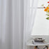 Home Brilliant White Sheer Curtains, 63 Inch Length Rod Pocket Drape, 54" Width x 63" Length, 2 Panels