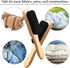 3 Pcs Soft Bristle Laundry Stain Brush, Velvet Furniture Brush with Wooden Handle for Cleaning Carpet, Clothes