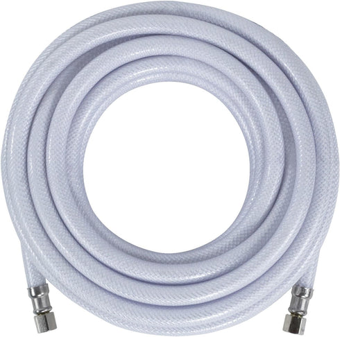 Certified Appliance Accessories Ice Maker Water Line, 25 Feet, White, Polyester-Reinforced PVC