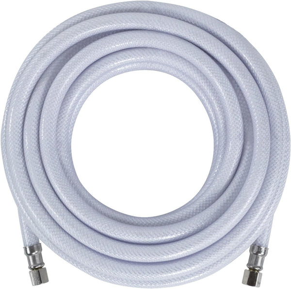 Certified Appliance Accessories Ice Maker Water Line, 25 Feet, White, Polyester-Reinforced PVC