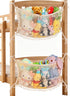 2 Pack Stuffed Animal Storage Net, Large Bedside Toy Organizer Net, Cotton