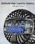 Clip on Fan, Rechargeable Portable Fan with 2000mAh Battery, Small Fan with 3 Wind Speeds, 360° Rotation, Ultra-Low