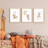 Set 3, 12x16 inch Framed Teddy Bear Wall Art Nursery Decor of Bear Sleeping on The Moon and Stars Pictures Canvas