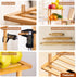 3-Tier Counter, Countertop(1, 3Tier-Large-6.7"H) Cabinet Organizer Shelf - Bamboo Corner Rack for Kitchen Cabinet Space