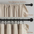 84 Inches 2 52x84 Beige Ruffle Curtains Long Panels Suede Fabric Light Tan Farmhouse Curtains for Living Room Bedroom