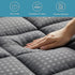 HYLEORY California King Mattress Pad, Quilted Fitted Cooling Mattress Protector, Dark Grey