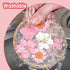 Amabro Set 2, Dried Flower Drink Coasters, Floral Resin Drink Cup Mat of Non-Slip Coasters for Tabletop Protection