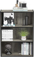 Furinno Pasir 3-Tier Open Shelf Bookcase, French Oak Grey