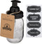 Jarmazing Products Mason Jar Foaming Soap Dispenser - Black with 16 Ounce Ball Mason Jar