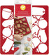 Wilton Multi-Cookie Cutter Sheet, Holiday Design, Red