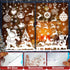 236PCS Christmas Window Clings, 9 Sheets Double-Sided Snowflakes Stickers for Glass Window Decor