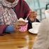 Homakover 4 Pack Ice Cream Pint Size Ice Cream Sleeves Neoprene Cover with Spoon Holder Cover (Leop+Ice cream)