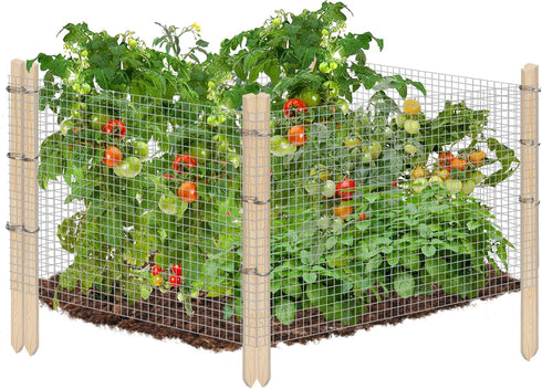 Ease to Install Garden Fence Animal Barrier Set - Included 15.8ft x