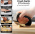 Set Zulay Kitchen Stainless Steel Garlic Press Rocker - Premium Garlic Mincer Garlic Crusher - New Innovative Garlic