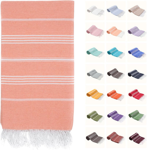 PARK & OZ Turkish Beach Towels Oversized 100% Cotton Quick-Dry Absorbent Sand-Free