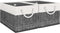 Fab totes 2-Pack Storage Bins, Foldable Baskets for Organizing Toys, Books, Closet, Large Storage Box with Rope Handles