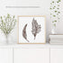 Decor-Set Lavish Home Wall of Two Metal Feather Hanging Wall Art Laser Cut Contemporary Nature Sculpture for Living