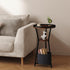 3-Tier Yusong Round Side Table, Small Drink Table for Small Spaces, Industrial End Table, Accent Nightstand Bedside