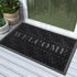 Yimobra Welcome Door Mat, Heavy Duty Non-Slip Front Door Mat for Home Entrance, 29.5 x 17 Inch, Black