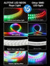 Cofiveevo 5V, 360-Degree IP67, (16.4ft) LED Neon Rope Light, RGBCW Color, USB Luminous, Waterproof Flexible Nylon