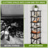 '-7 Closet Vertical Tall Shoe Rack Organizer for Entryway Tier Free Standing Slim Narrow Bamboo Wood Corner Stackable