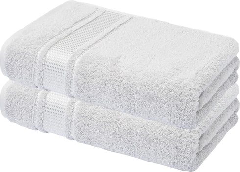 2 100% 28 55 Melissa Linen, Piece, Silver Light Grey Bath Towels, Turkish Cotton Bath Towels for Bathroom, Absorbent