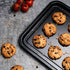 HONGBAKE 2 Pack Quarter Sheet Pan for Baking - Nonstick 13.8 x 9.8 Small Cookie Sheet with Wider Grips, 27% Thicker Carbon Steel Commercial Oven Tray - Black by HONGBAKE
