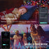32.8Ft 66LEDs Christmas String Lights Indoor RGB Smart Twinkle Light with Music Sync RF Remote APP Control, USB Powered