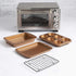 Ecolution Non-Stick Toaster Oven Bakeware Set, 4-Piece Carbon Steel, Easy to Clean