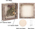 Rustic Shadow Box Picture Frame 8x8 Natural Wood Display Case for Photos, Memorabilia, Awards, and Medals - Barnwood