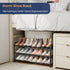 3 Closet, Closet, ENJOYBASICS Expandable Shoe Rack, Tier Adjustable Shoe Organizer Shelf for Black Metal Free Standing