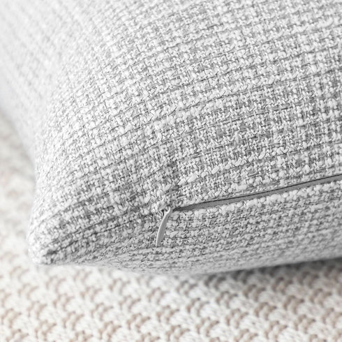 OTOSTAR Linen Throw Pillow Covers Set of 2, Decorative Square Pillowcases 26x26 Inch for Home Decor and Sofa