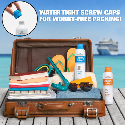 Flask(16 oz GoPong Aluminum Spray Bottle Sunscreen Total) - Hidden Alcohol Travel Flasks Secret Liquor Containers