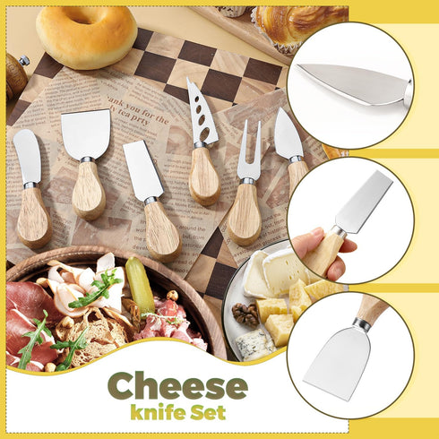 Charcuterie Boards Accessories, Cheese Butter Spreader Knife Set, Small Serving Tongs, Forks, Spoons for Party
