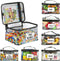 WinzMil 6-Pack Extra Large Toy Storage Bags with Zippers & Labels, Reusable Clear