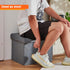 17x13x13inches ALASDO Storage Ottoman Footrest Stool Small Ottoman with Storage Foldable Ottomans Foot Rest Footstool