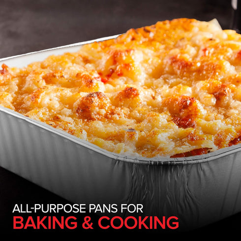 8x8 Foil Pans, 10 Pack, 8 Inch Square Aluminum Pans for Baking