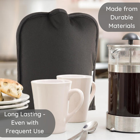 French Press Cozy Cover Insulated, Black - Designed to Keep Coffee Warmer for Longer, Fits Multiple Sizes