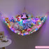 Stuffed Animals Net or Hammock, Kids Toy Storage Organizer with LED Light, Pack of 1