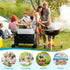 350lbs Small Collapsible Wagon with Tailgate, Wagons Carts Foldable with Capacity, Lightweight Portable Utility Wagon