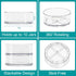 Sorbus 9 Inch Clear Lazy Susan Organizer, Rotating Turntable for Fridge, Pantry, Cabinet, Table, Makeup, Bathroom