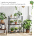 Kitsanery Plants,3 Metal Plant Stand Indoor Outdoor for Multiple Tier Plant Shelf,Large Heavy Duty Flower Holder Ladder