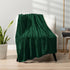 PAVILIA King Size Fleece Blanket - Super Soft, Plush, Lightweight Microfiber Throw, Emerald Green, 90x108 inches