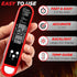Meat Thermometer Instant Read for Grill and Cooking, Fast & Precise Digital Food Thermometer with Backlight, Magnet, Calibration, and Foldable Probe for Kitchen, Outdoor Grilling and BBQ