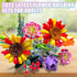 Flower Bouquet Building Set - 17 Artificial Botanical Collection Flowers DIY Home Decoration Gifts (976 Pcs)