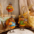 FORUP Thanksgiving Turkey Tabletop Centerpiece Decor, Set of 3 Resin Turkey Friends Decoration for Autumn Harvest