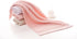 Decorative Cotton Hand Towels for Bathroom Clearance - Hanging Loops (Pink, 2-Pack, 14" x 29")